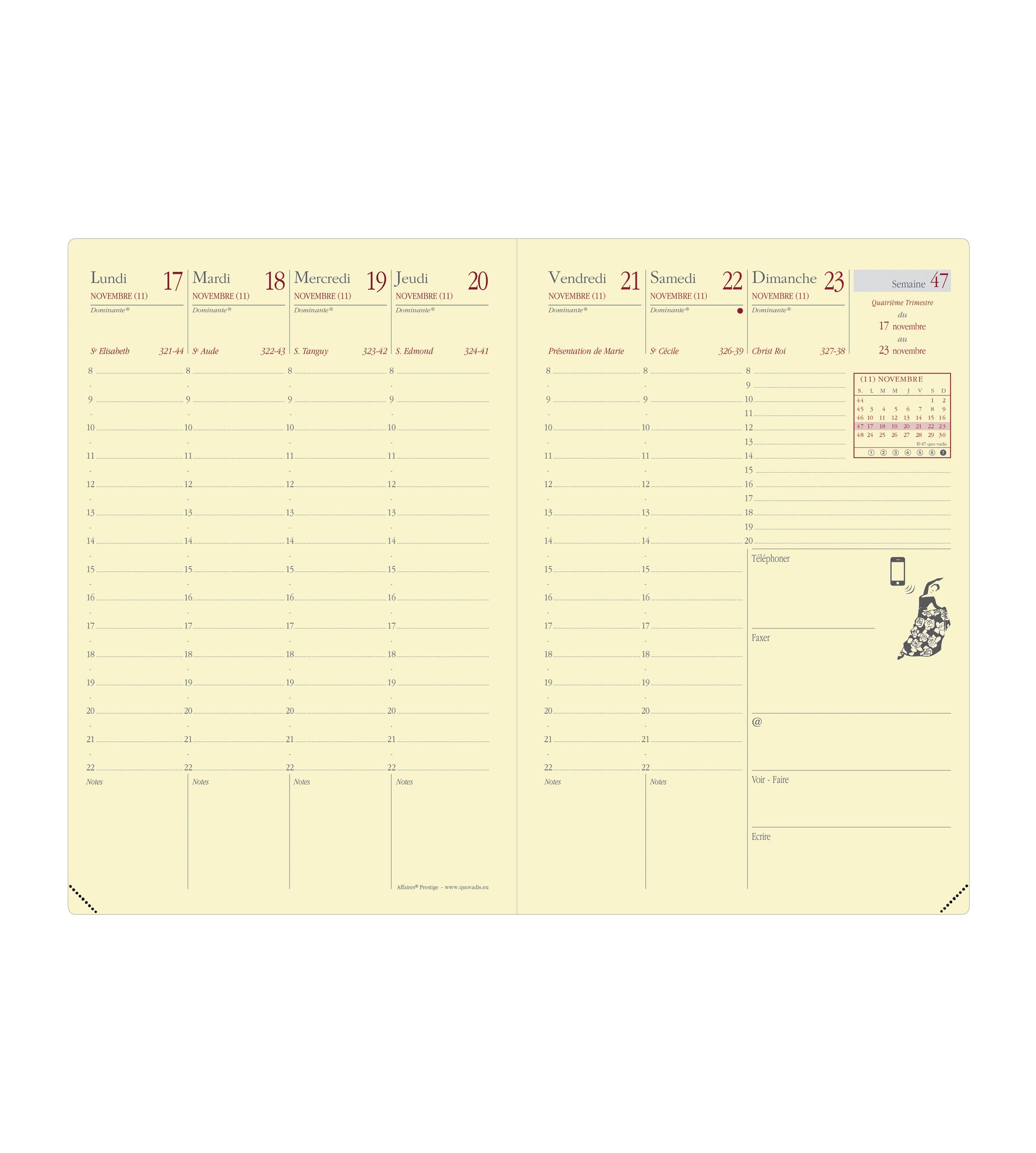 QUO-VADIS Ersatzinhalt Affa.Pres. 2025 285023Q 1W/2S Impala/Soho/Silk 10x15cm