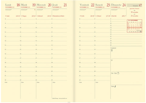 QUO-VADIS Agenda Soho Aff.Prest. 2025 285992Q 1W/2S stahlblau FR 10x15cm