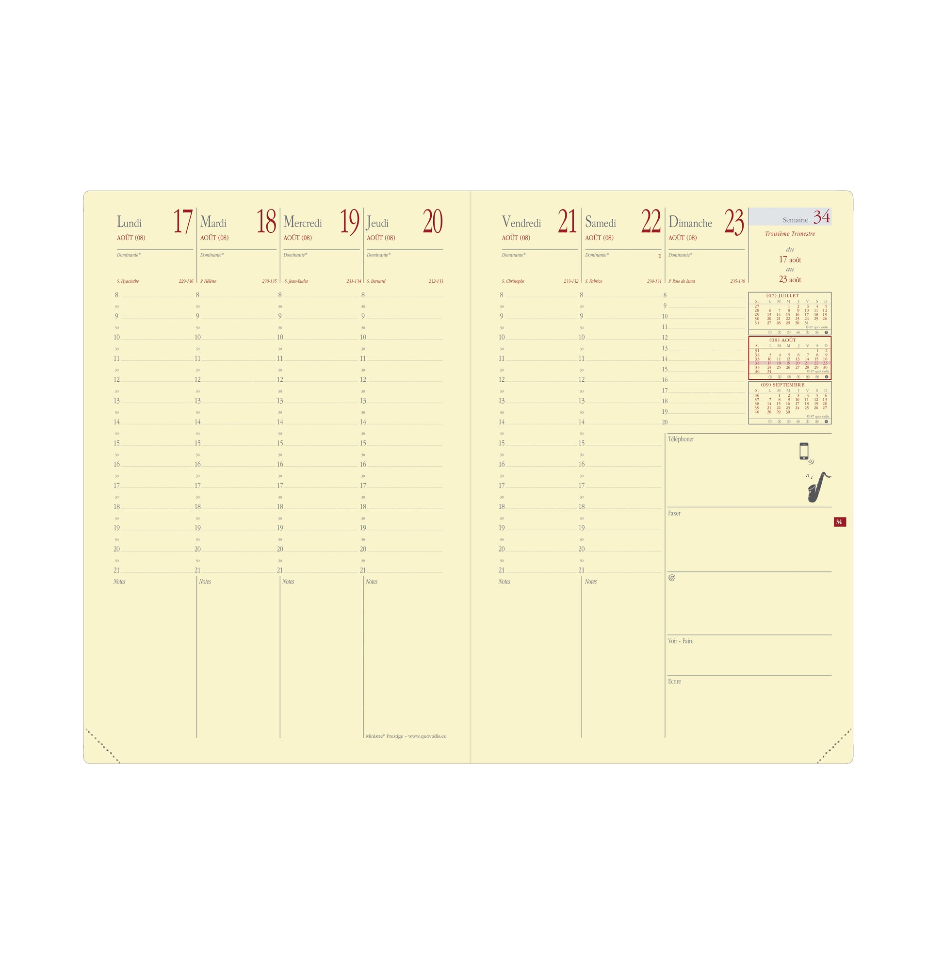 QUO-VADIS Ersatzinhalt Mini.Pres. 2025 286014Q 1W/2S Soho/Silk FR 16x24cm