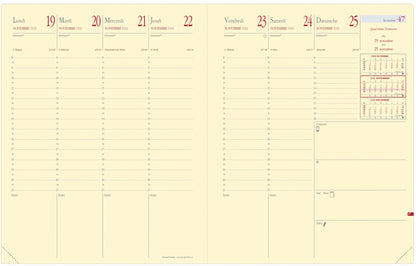 QUO-VADIS Ersatzinhalt Presid.Pr. 2025 287014Q 1W/2S Soho/Silk 21x27cm