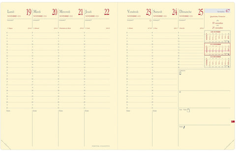 QUO-VADIS Ersatzinhalt Presid.Pr. 2025 287014Q 1W/2S Soho/Silk 21x27cm