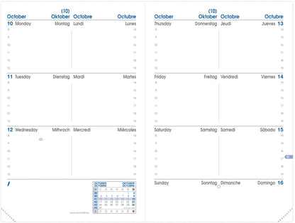 QUO-VADIS Agenda Impala SapaX 2025 361027Q 1W/2S schwarz ML 10x15cm