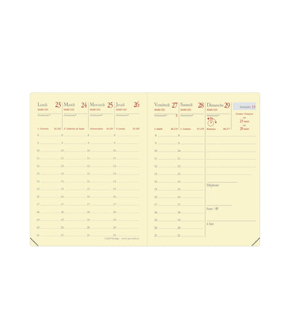 QUO-VADIS Ersatzinhalt Carla 2025 368014Q 1W/2S Soho 8x10.5cm