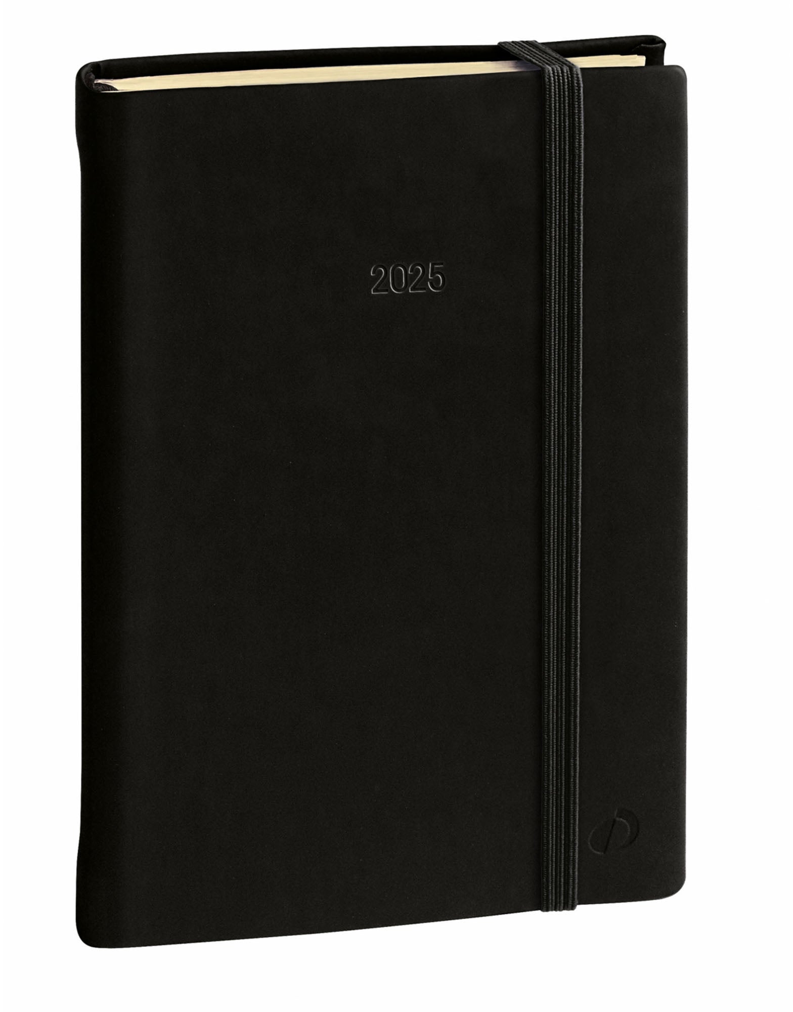 QUO-VADIS Agenda Silk Daily17 Pr. 2025 376014Q 1T/1S schwarz ML 12x17cm