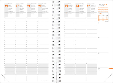 QUO-VADIS Ersatz Time&Life 2025 539127Q 1W/2S Pocket 10x15cm