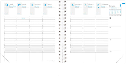 QUO-VADIS Agenda Time&Life medi. 2025 540066Q 1W/2S Ersatzkal. FR 16x16cm