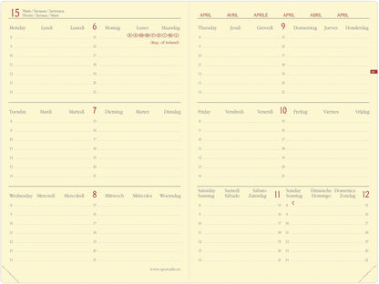 QUO-VADIS Horizontal 15 SD Everest 25/26 549012Q 1W/2S 16M blau ML 10x15cm