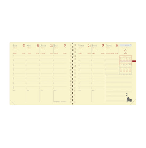 QUO-VADIS Ersatzinhalt Exec.Pres. 2025 654045Q 1W/2S Impala/Soho/Silk 16x16cm