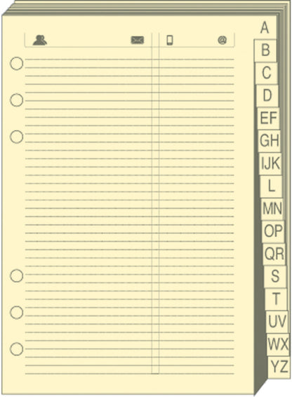 QUO-VADIS Timer 14 Telefonregister 720005Q 8x12.5cm