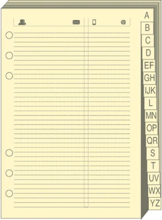 QUO-VADIS Timer 14 Telefonregister 720005Q 8x12.5cm