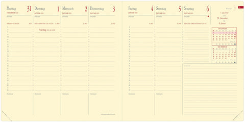 QUO-VADIS Agenda Soho Executif 2025 905401Q 1W/2S rosa DE 16x16cm