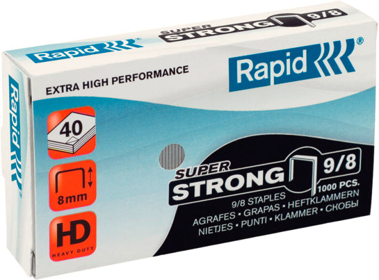 RAPID Heftklammern SuperStrong 9/8mm 24871000 verzinkt 5000 Stück