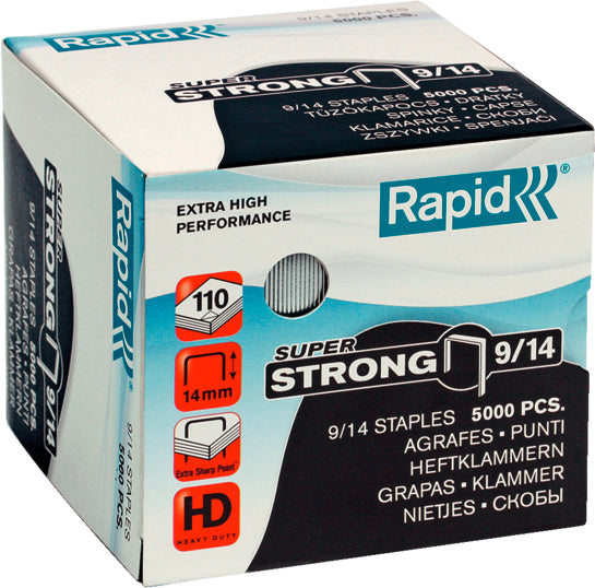 RAPID Heftklammern SuperStrong 9/14 24871500 verzinkt 5000 Stück