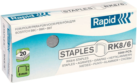 RAPID Heftklammern RK8/6 24873700 verzinkt 5000 Stück