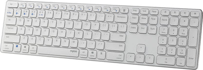 RAPOO E9800M ultraslim keyboard 11491 wireless, White