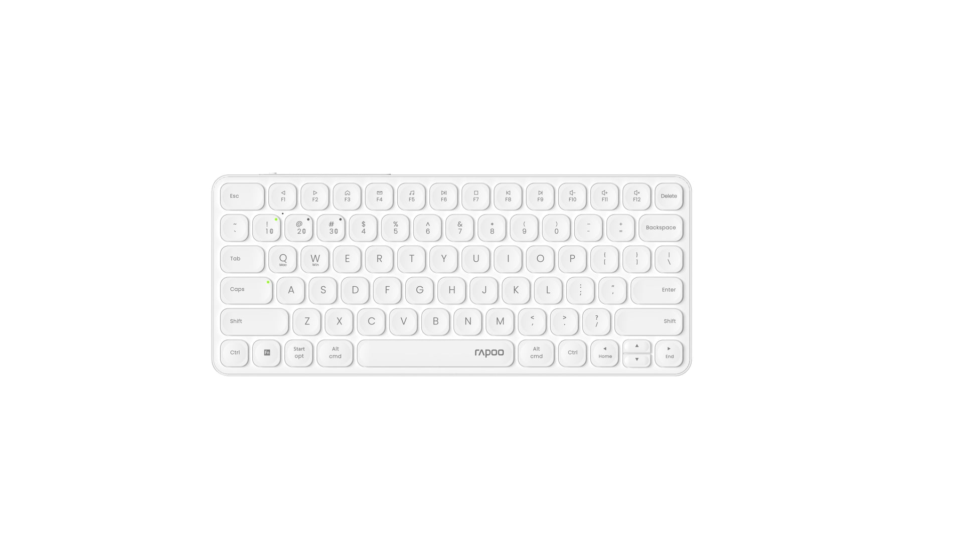 RAPOO E9610M ultraslim Keyboard 12641 Wireless, White