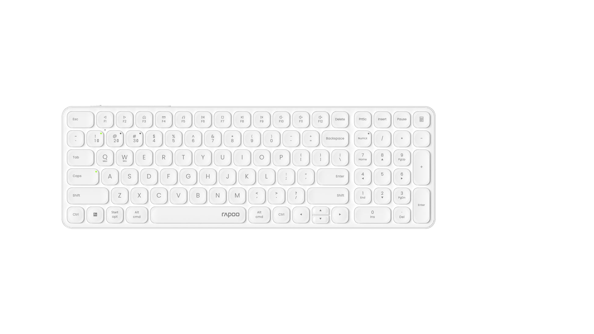 RAPOO E9710 ultraslim Keyboard 12643 Wireless, White