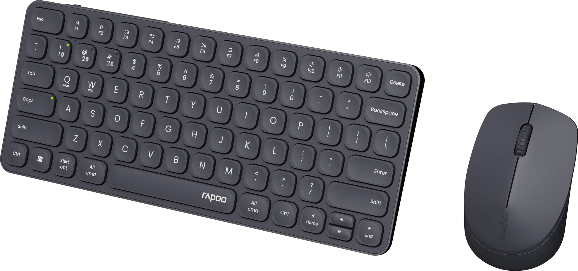 RAPOO 9610M ultraslim comp.deskset 12646 Wireless, Dark Grey