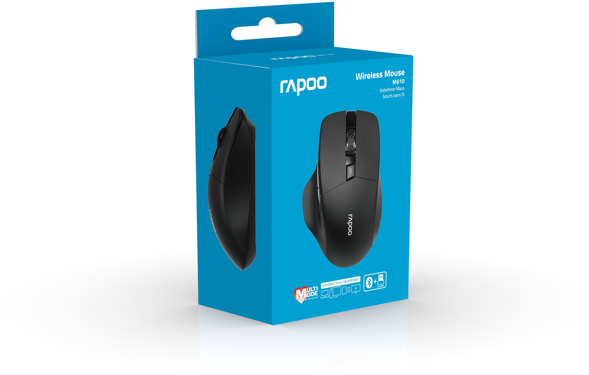 RAPOO M610 Rech. Wirel. Mouse 13050 Multi-Mode, Black