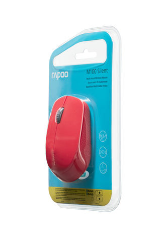 RAPOO M100 Silent Mouse 18184 Wireless, red