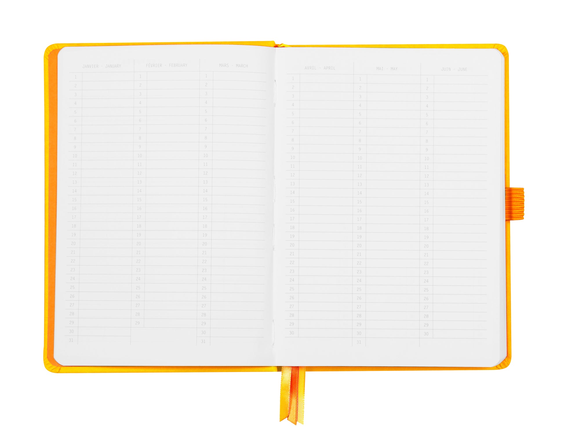 RHODIA Goalbook Notizbuch A5 118585C Hardcover gelb 240 S.