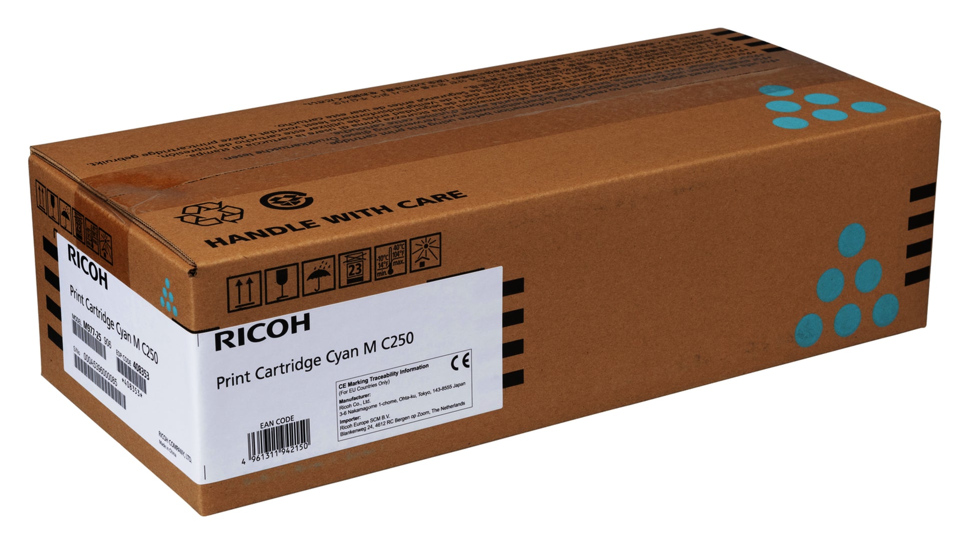 RICOH Toner cyan 408353 MC 250FWB/PC300W 2300 Seiten