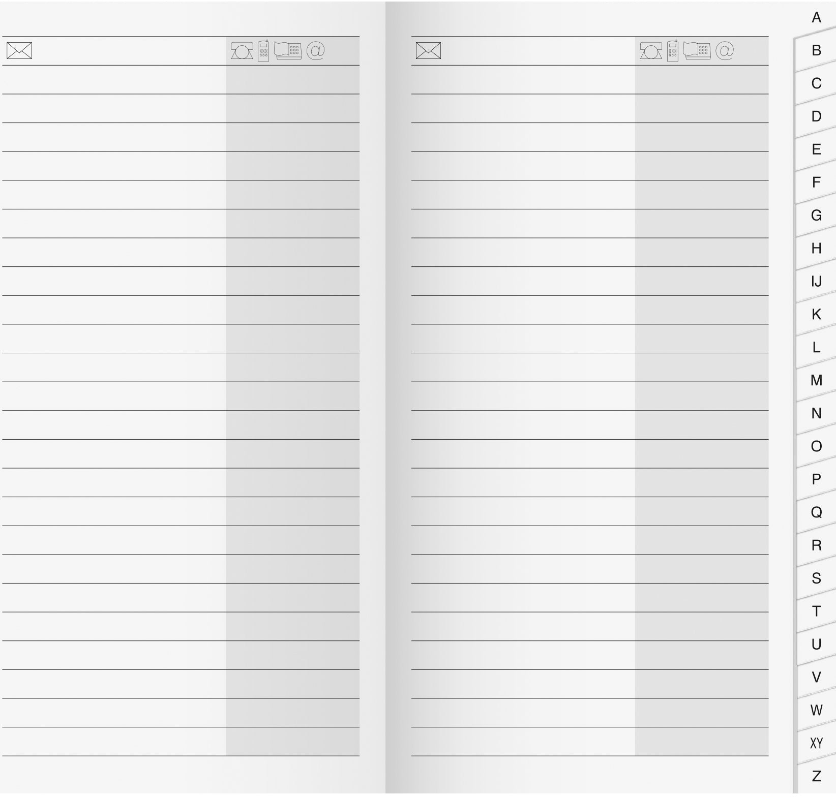 RIDOIDE M-Planer Adressregister 7045790.25 48 Seiten 8.7x15.3cm