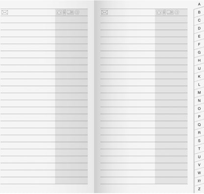 RIDOIDE M-Planer Adressregister 7045790.25 48 Seiten 8.7x15.3cm