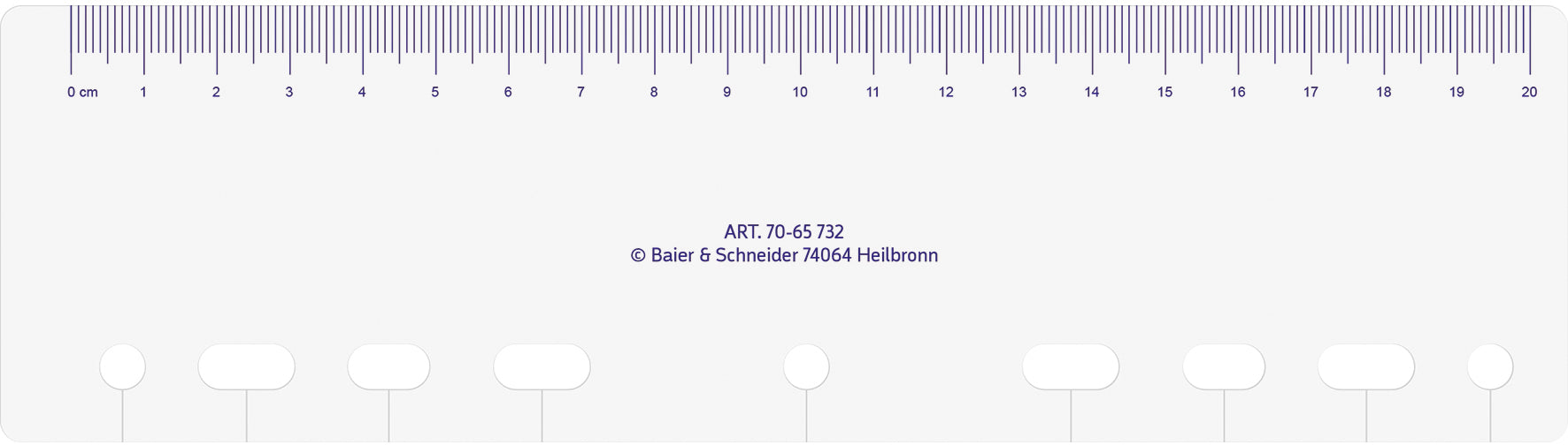 RIDOIDE Timing 1 Tagesanzeiger 7065732.25 transparent 8.1x22.5cm
