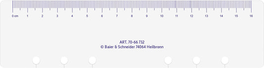 RIDOIDE Timing 2 Tagesanzeiger 7066732.25 transparent 5.3x18.5cm