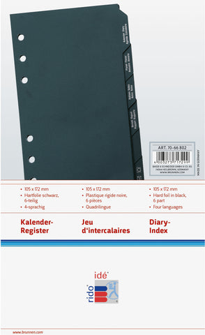 RIDOIDE Timing 2 Hauptregister 7066802.25 Intern. 6-teilig 10.6x17.3cm