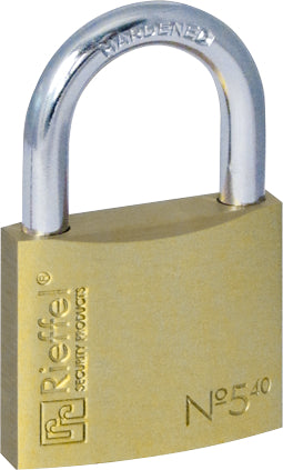 RIEFFEL SWITZERLAND Vorhängeschloss Nr.5 24mm 5/40 SB Messing