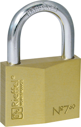 RIEFFEL SWITZERLAND Vorhängeschloss Nr.7 38mm 7/60 SB Messing