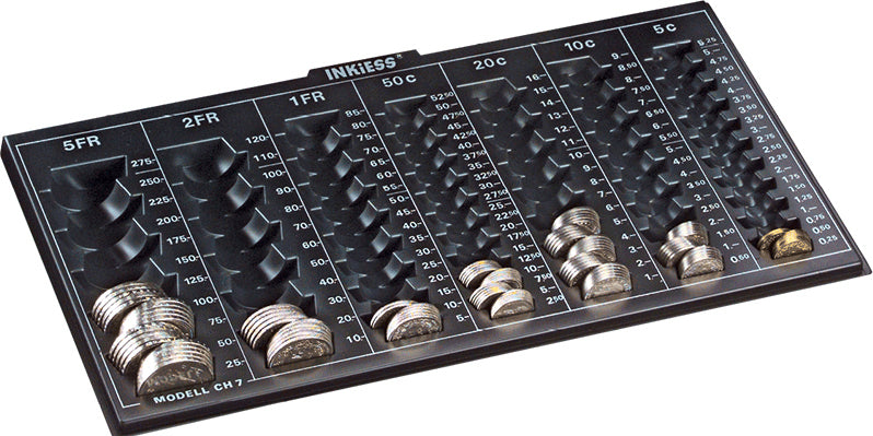 RIEFFEL SWITZERLAND Geldkassetten Einsatz CH-7 für CHF 330x185x50mm