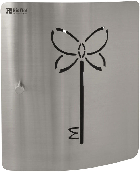 RIEFFEL SWITZERLAND Schlüsselkasten DSB-BUTTERFLY silber 10 Schlüssel