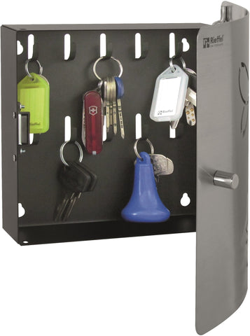 RIEFFEL SWITZERLAND Schlüsselkasten DSB-BUTTERFLY silber 10 Schlüssel