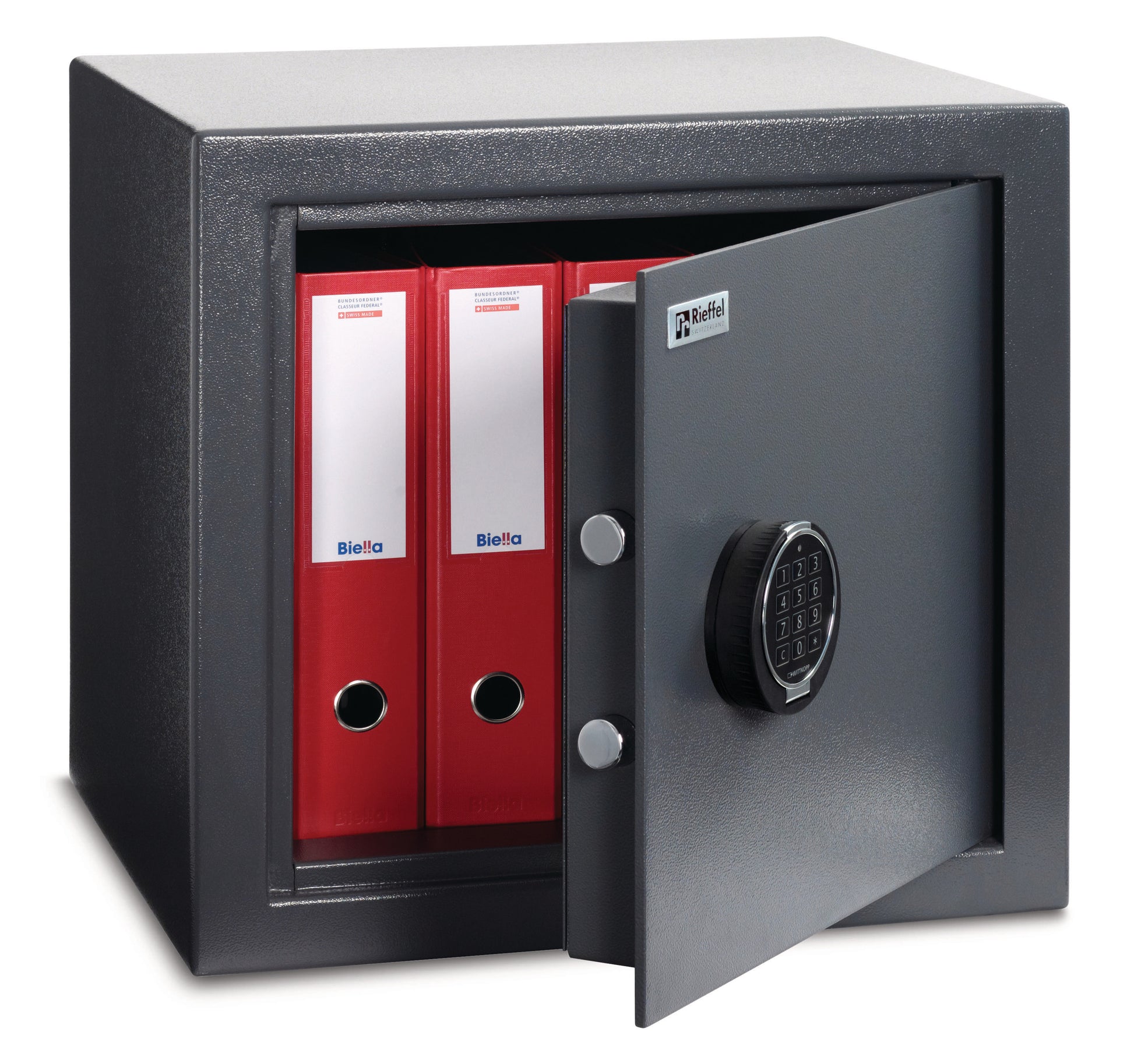 RIEFFEL SWITZERLAND Tresor EcoSafe 45x48x41cm ECOSAFE 450 E Stahl, Elektronischem Schloss