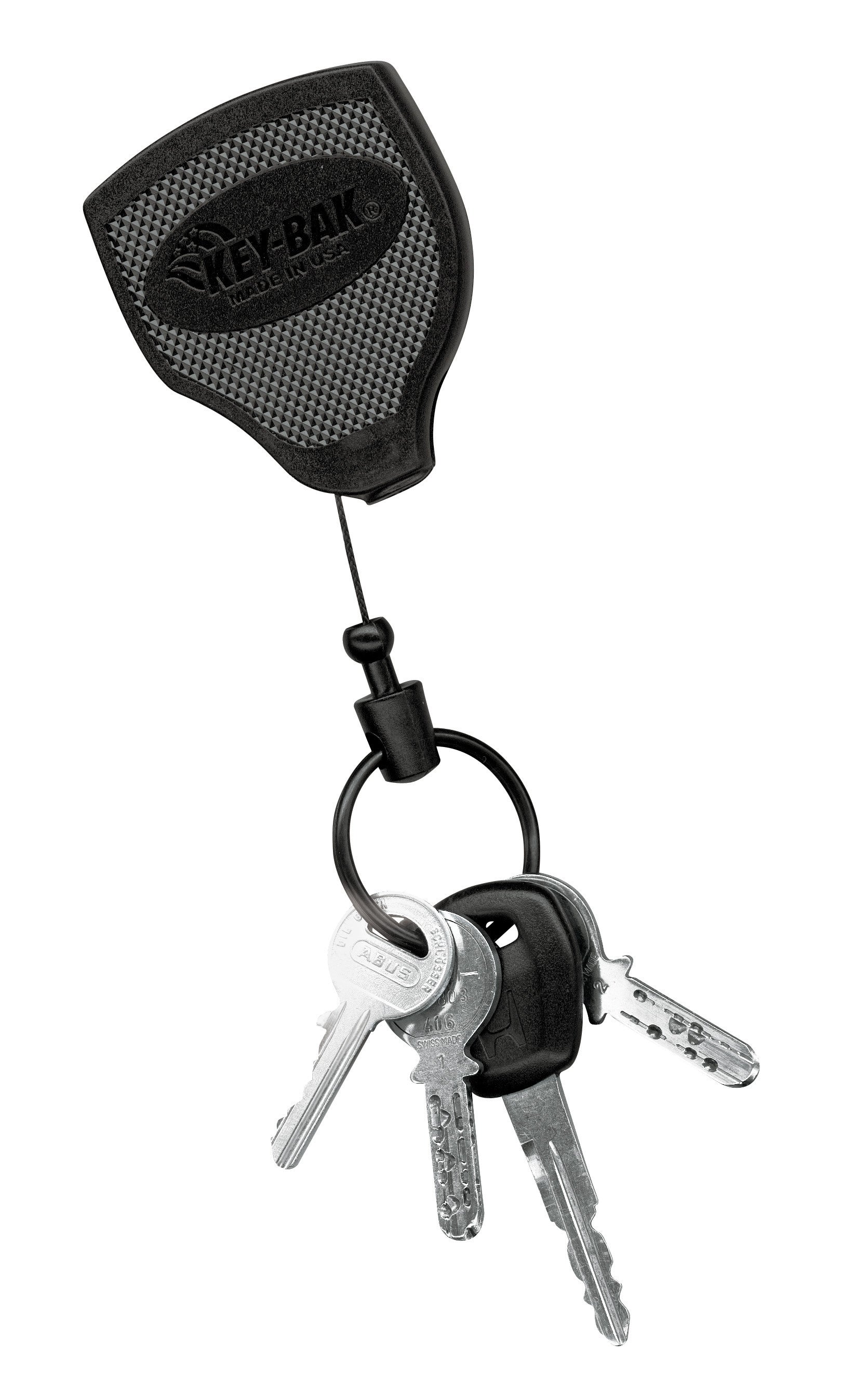 RIEFFEL SWITZERLAND Schluesselanh. 360° KB 484 BLACK Kb 484, Auszugsschnur 120Cm