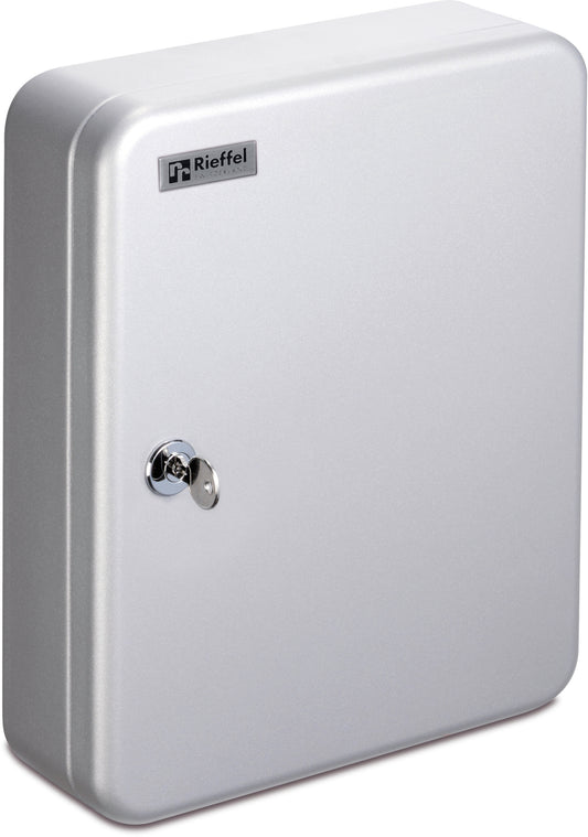 RIEFFEL SWITZERLAND Schlüsselkasten KyStor grau KR-15.28 24,2x30x8cm 28 Haken