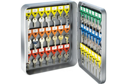 RIEFFEL SWITZERLAND Schlüsselkasten KyStor grau KR-15.42 Z 32x24x8cm 42 Haken