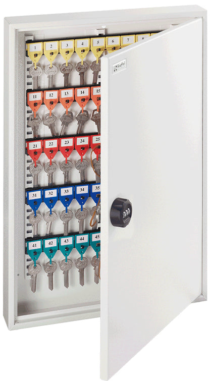 RIEFFEL SWITZERLAND Schlüsselkasten KyStor grau KR-21.100 Z 55x38x6,5cm 100 Haken