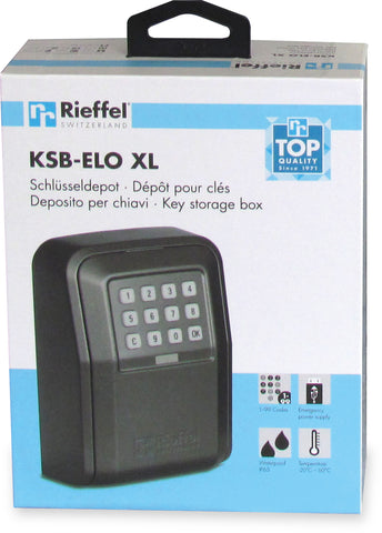 RIEFFEL SWITZERLAND Schlüsseldepot 10.5x14.5x55cm KSB-ELO XL mit Elektronikschloss, grau