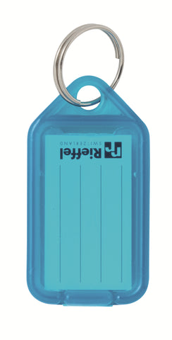 RIEFFEL SWITZERLAND Schlüsseletiketten 38x22mm KT 1000 BLAU blau 100 Stück