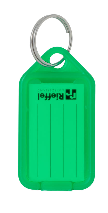 RIEFFEL SWITZERLAND Schlüsseletiketten 38x22mm KT 1000 GRüN vert 100 Stück