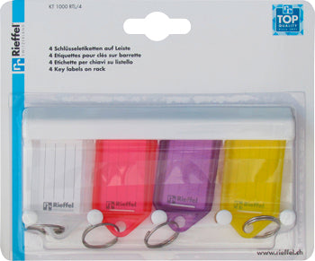 RIEFFEL SWITZERLAND Schlüsselleiste KT 1000 RTL/4 38x22mm 4 Stück