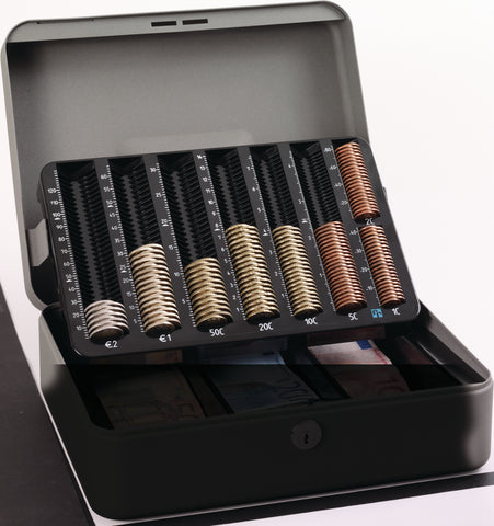 RIEFFEL SWITZERLAND Geldkassette MONETA-BASIC-EURO 30x24,2x10,6cm EURO