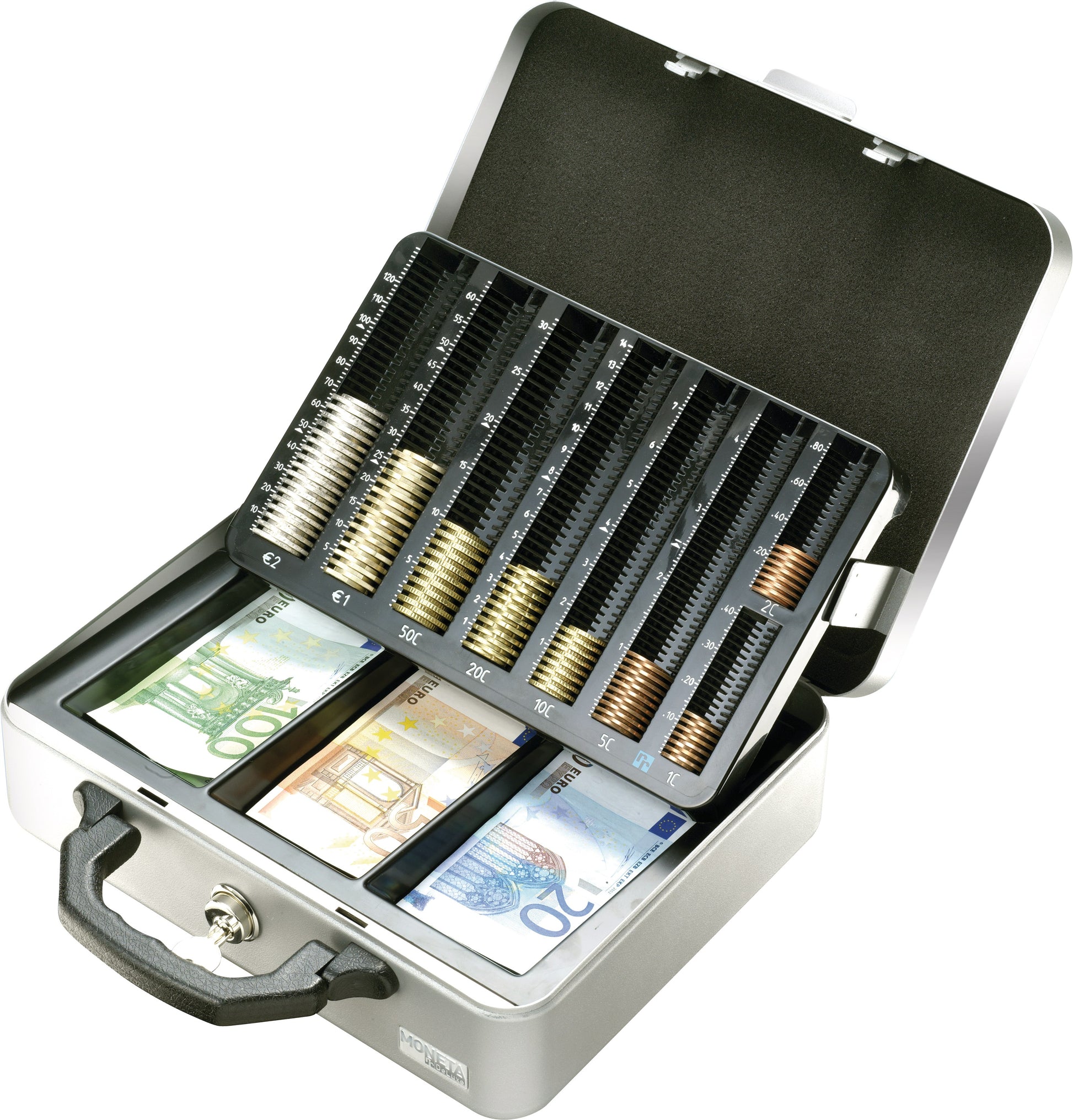 RIEFFEL SWITZERLAND Geldkassette Moneta DeLuxe MONETA-DELUXE-EURO 30x24,2x10,2cm EURO