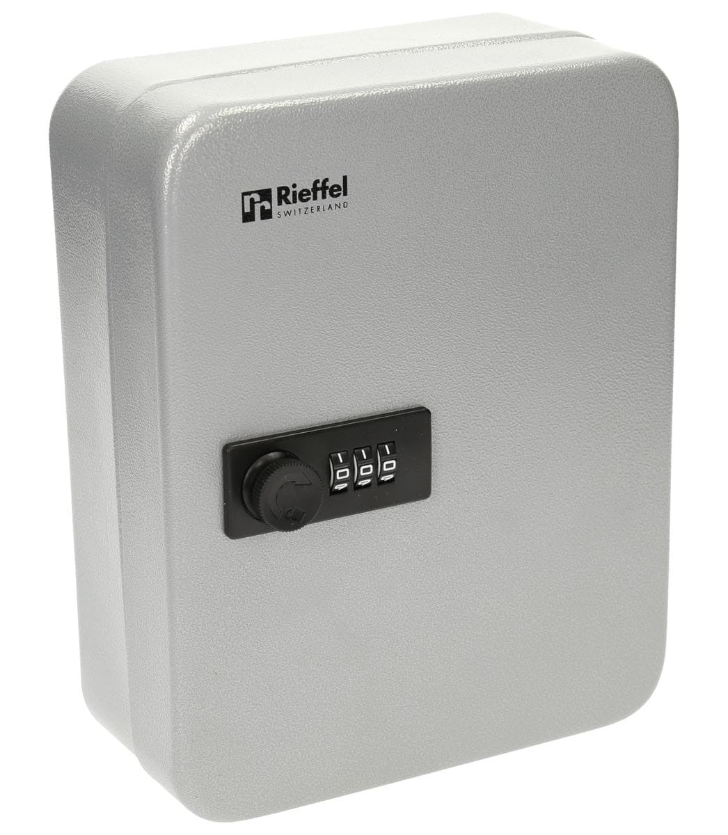 RIEFFEL SWITZERLAND Schlüsselkasten VT silber VT-SK 20 Z SILBER 20×16×8cm, 20 Haken