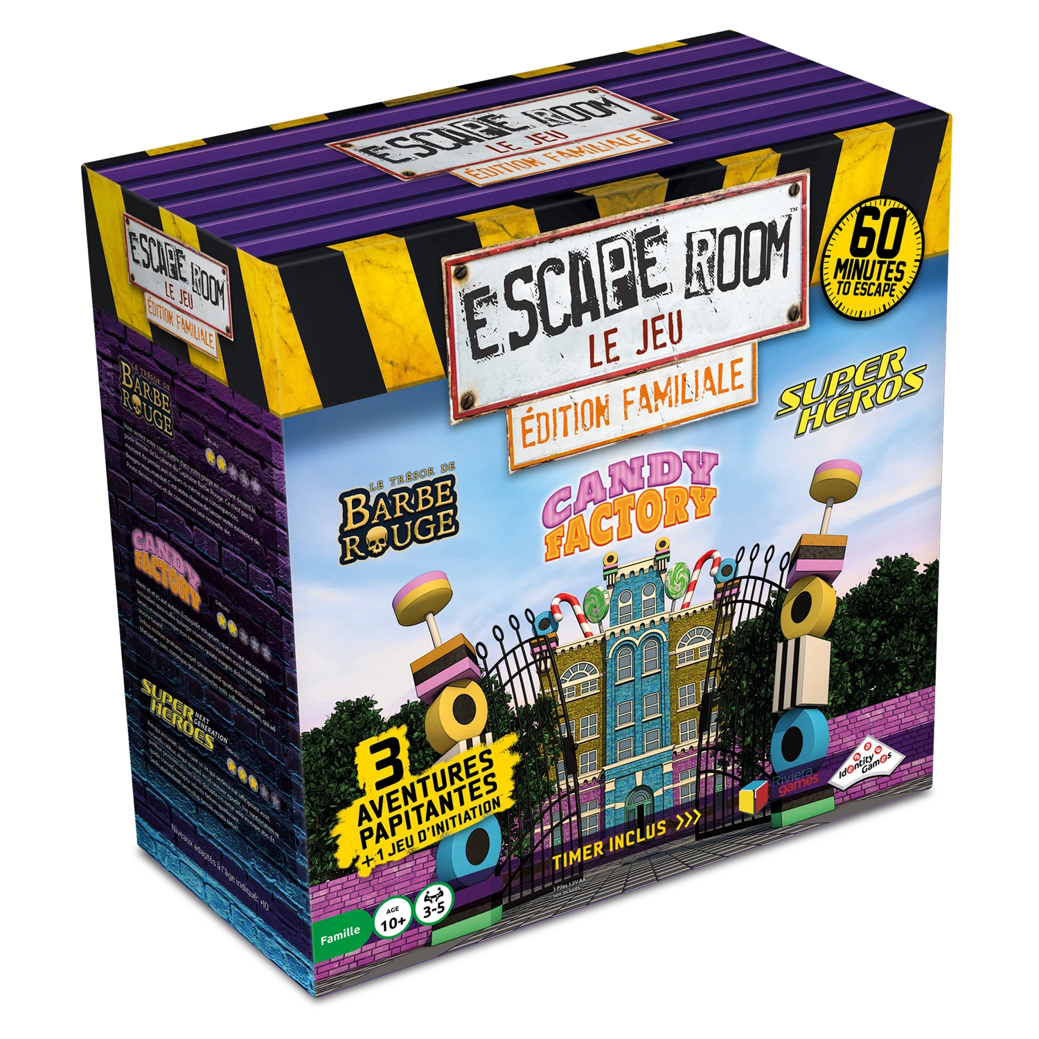 ESCAPE ROOM COFFRET FAMILLE N° 2 CANDY FACTORY (FR)