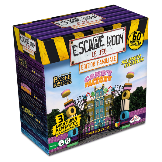 ESCAPE ROOM COFFRET FAMILLE N° 2 CANDY FACTORY (FR)